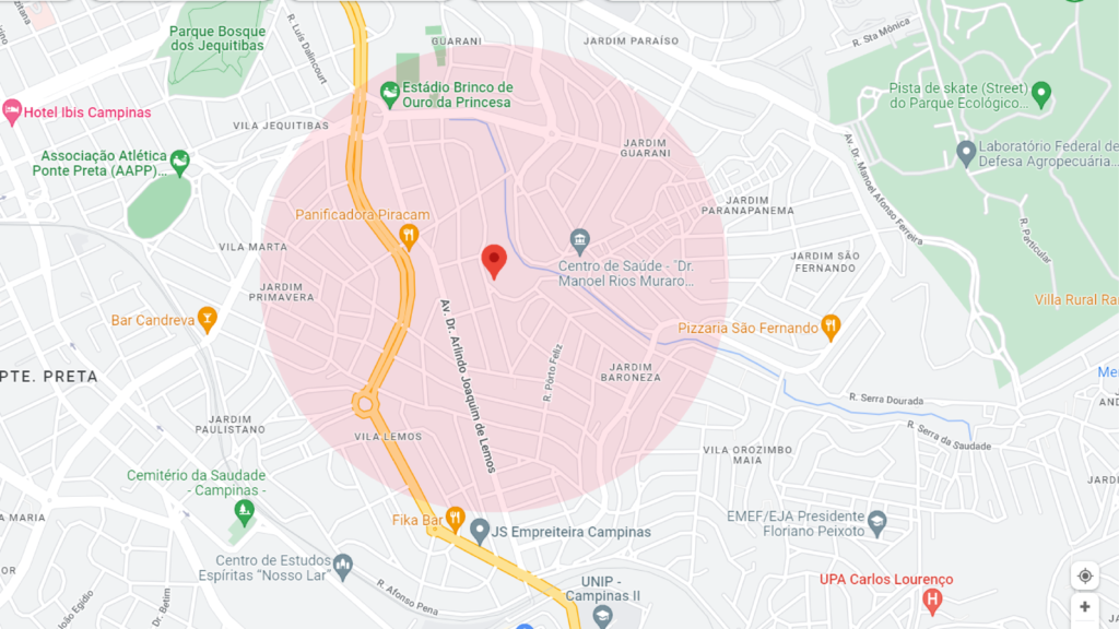 Mapa Endereço JS Empreiteira